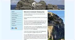 Desktop Screenshot of colchesterclimbingclub.org.uk